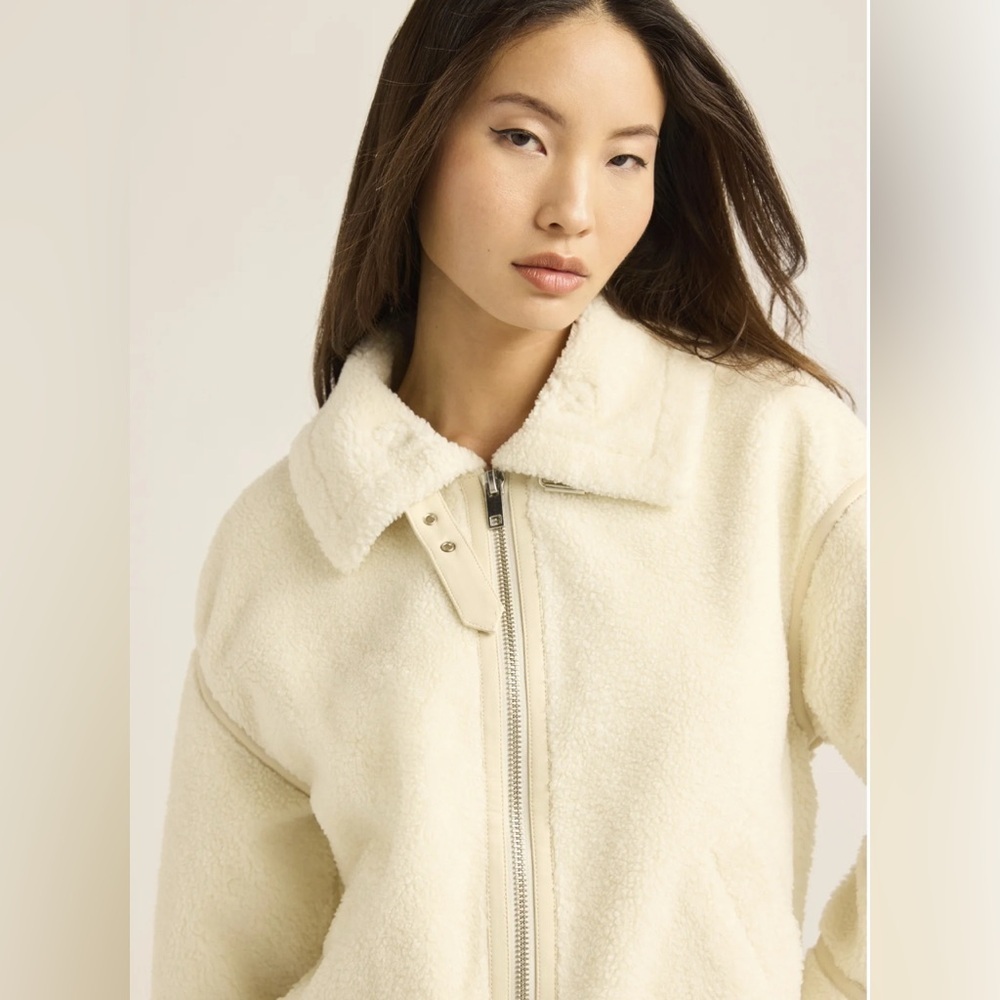 Women's Cream Teddy Jacket